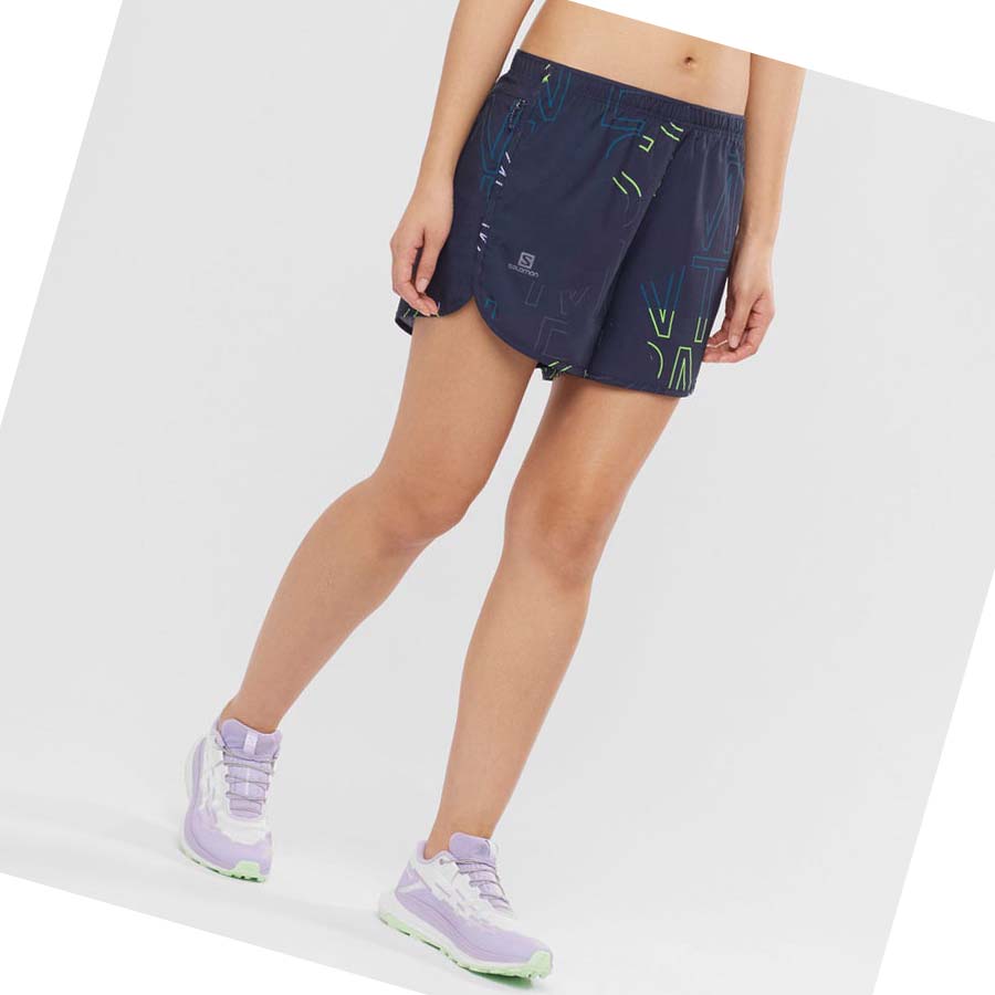 Bermudas Salomon AGILE Mujer Azules | MX 2356GSO